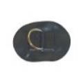 Záplata s D-kroužek 50mm na PVC (černá)  